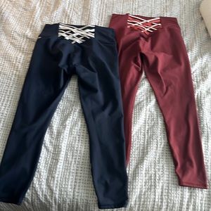 2 for 1 Fabletics bundle - size Medium - red and blue.